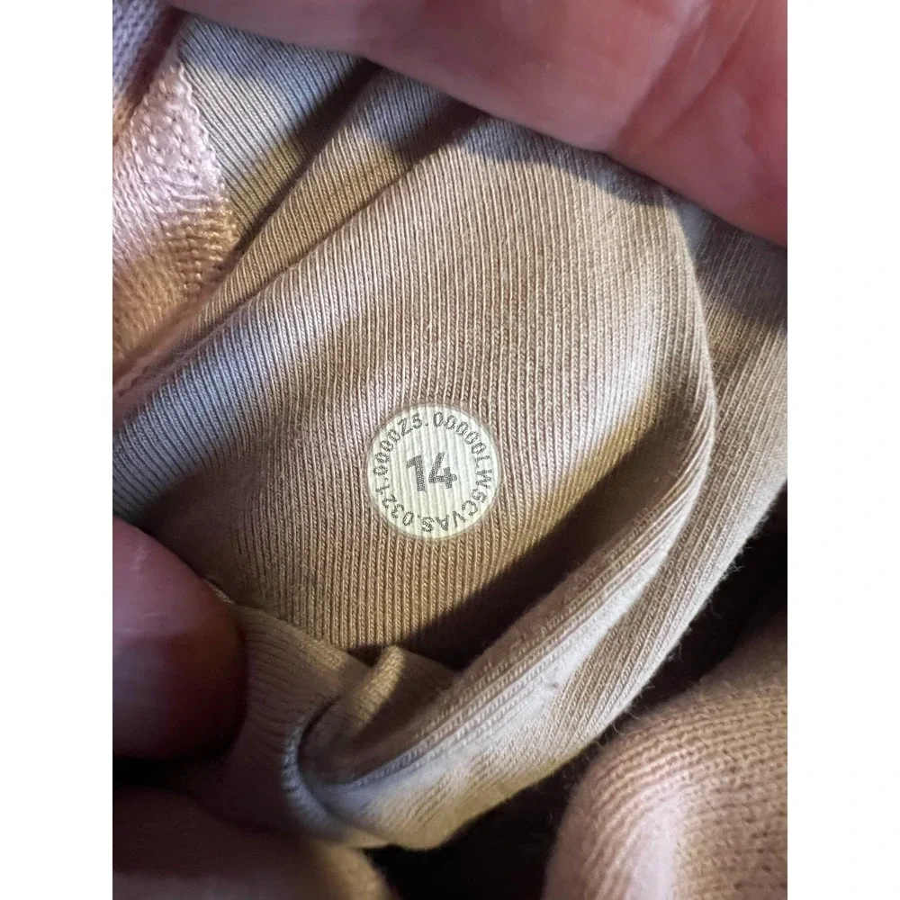 Lululemon Scuba High Rise Joggers Soft Pink 14 Cotton Fleece Lounge‎ Sweatpants